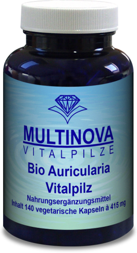 Multinova Auricularia Bio Pilzpulver 140 Kapseln
