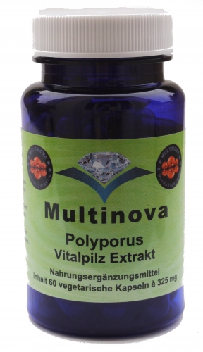 Multinova Polyporusextrakt aus Bioanbau, 60/240/ 750 Kapseln