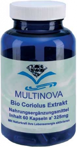 Multinova Coriolus-Extrakt aus Bioanbau, 60/240/750 Kapseln