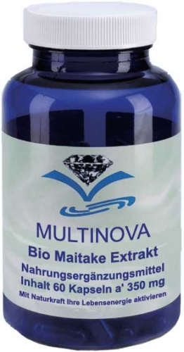 Multinova Maitake-Extrakt aus Bio-Anbau, 60/ 240/750 Kapseln