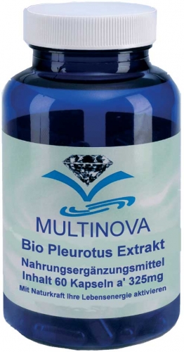Multinova Pleurotus-Extrakt aus Bio-Anbau, 60/240/750 Kapseln
