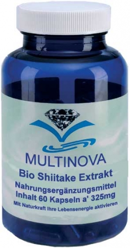 Multinova Shiitakeextrakt aus Bio-Anbau, 60/240/750  Kapseln