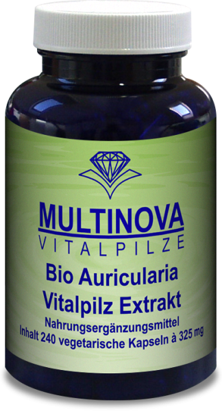 Auricularia Vitalpilzextrakt 240 Kapseln bio Multinova