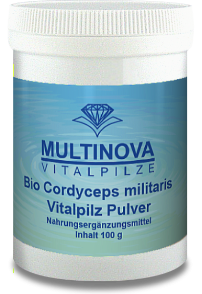 Multinova Cordyceps miliotaris Pulver aus Bioanbau, 100 g oder 300 g lose