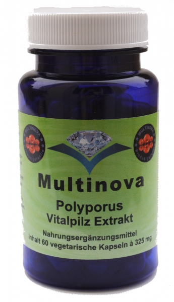 Multinova Polyporusextrakt aus Bioanbau, 60/240/ 750 Kapseln