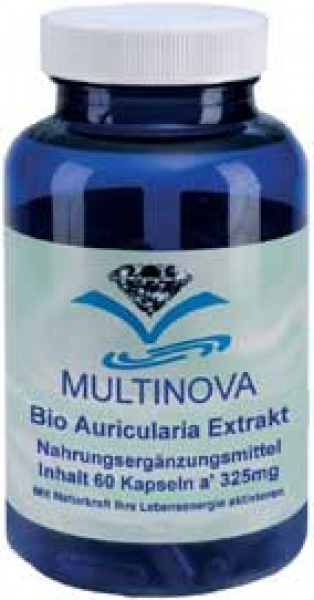 Multinova bio Auricularia Extrakt 60 Kapseln