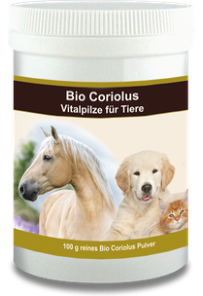 Bio Coriolus Pulver für Tiere, 100 g/ 140 Kapseln